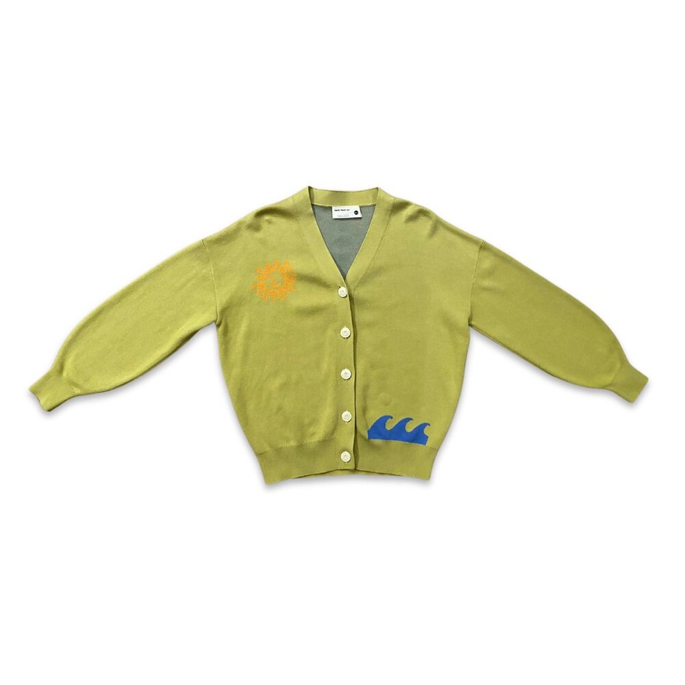 NWOT Back Beat Co. Organic Cotton Elements Cardigan - XS/S Green